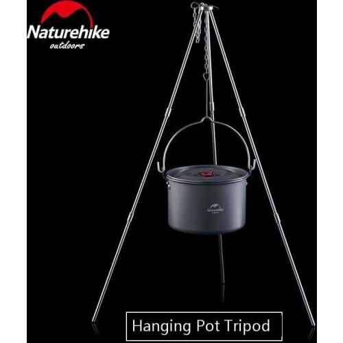 Naturehike Outdoors Camping Pot Bracket Picnic Tripod Hanging Pot Lightweight Bracket Not Include Pot
