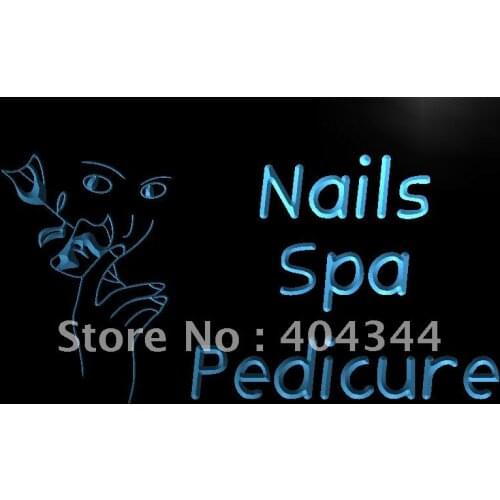 LB554- Nails Spa Pedicure Beauty Salon LED Neon Light Sign home decor crafts