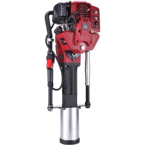 Small pile driver,guardrail triangle steel 2-stroke orchard construction engineering base gasoline pile driver