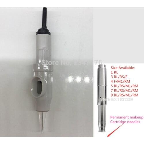100pcs 3RS permanent makeup machine needle 1RL/3RL/5RL micro needles for digital eyebrow lips swiss tattoo gun machine
