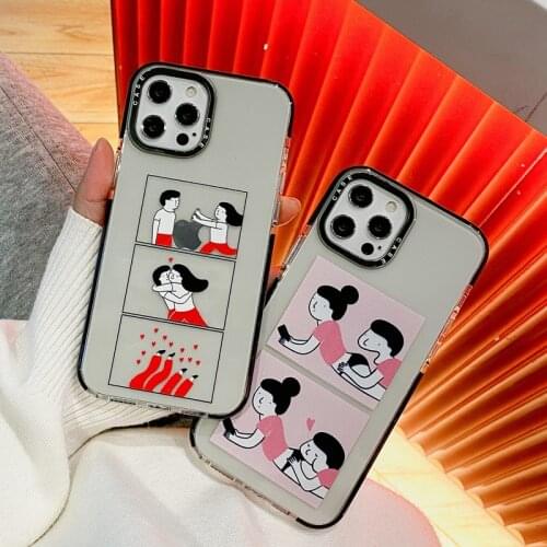 INS Brand Girl Picture Silicone Phone Case For Coque iPhone 12 Mini 11 Pro XS Max XR 12Pro SE 2020 7 8 Plus X Simple Soft Cover