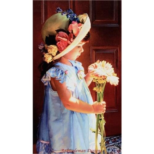 Needlework for embroidery DIY French DMC High Quality - Counted Cross Stitch Kits 14 ct Oil painting - My Little Sunshine