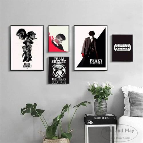 Peaky Blinders Movie Minimalist Art Canvas Art Print Painting Modern Wall Picture Home Decor Bedroom Decorative Posters No Frame