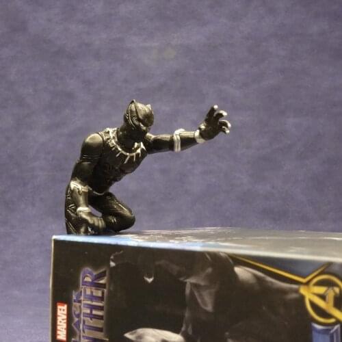 Disney Black Panther Desktop Decoration Model Cartoon Anime Figure Mini Dolls Decoration Collection of Classic Toys Gifts