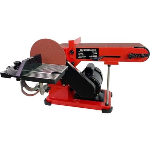 Small desktop multifunctional abrasive disc sanding belt machine / grinding and polishing machine / grinding machine