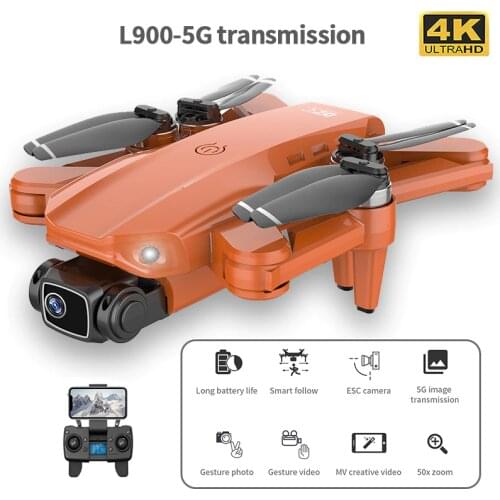 L900 RC Drone 4K Dual HD Camera Professional Aerial Photography GPS 5G Image Transmission Folding Quadcopter RC Distance1200M