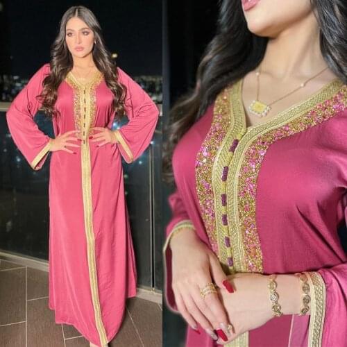 Eid Ramadan Mubarak Abayas For Women Abaya Dubai Muslim Hijab Dress Jalabiya Caftan Marocain Turkish Evening Gown Islam Clothing