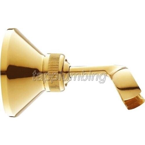 Gold Color Brass Adjustable Bathroom Moving Shower Hand Head Holder Bracket tsh063