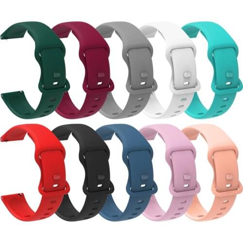 20mm Silicone Strap For COLMI P8/P8 Plus/P8 Pro/P9 Sport Replacement Watchband For Amazfit GTS 2 2E 2 Mini Bracelet Ремешок