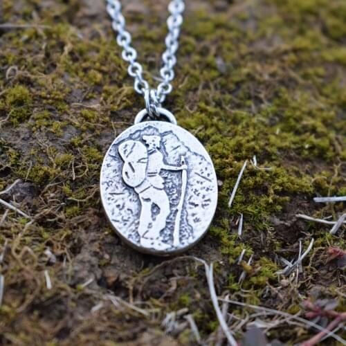 SanLan 10pcs Hiker Backpacker Outdoors Jewelry Adventure Necklace Hiking Gift