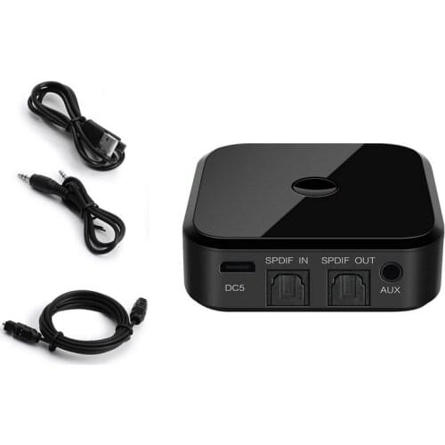 HIFI Wireless Adapter Bluetooth Receiver Transmitter Audio 3.5mm Bluetooth 4.1 SPDIF Optical Out for Smartphone PC TV