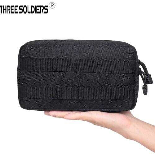 Outdoor Tactical Horizontal Molle Pouch Waist Tactical EDC Emergency Survival Pockets Recovery Camping Airsoft Tools EDC Bag