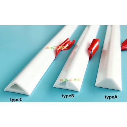 Bathroom kitchen wall cabinet gap filling silicone threshold water dam self adhesive waterproof sink basin edge sealing strip