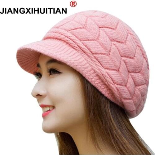 Winter Beanies Knit Womens Hat Winter Hats For Women Ladies Beanie Girls Skullies Caps Bonnet Femme Snapback Wool Warm Hat 2018