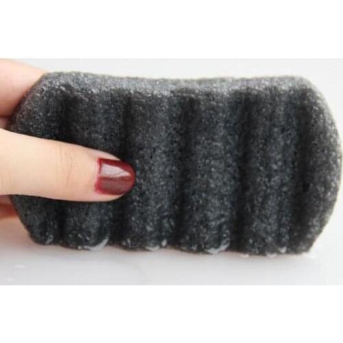 10pcs Face bashing Square L Natural Bamboo charcoal fiber Konjac sponges for effective skin bath cleansing care for natural engl
