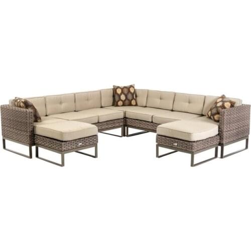 2015 Modern Rattan Furniture Patio Outdoor Sectional Sofa Set