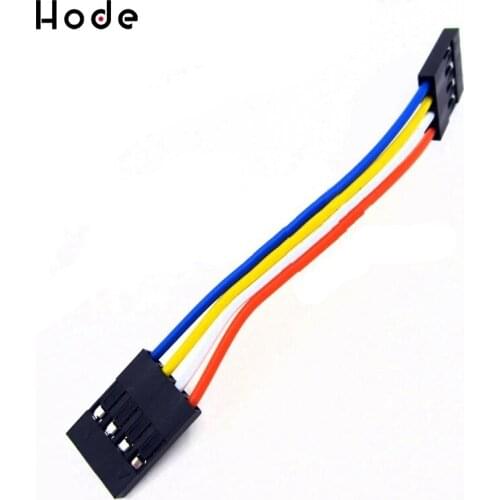 50PCS Dupont Wire Jumper Cable 2.54mm 80mm 4-Pin Female Connector J2