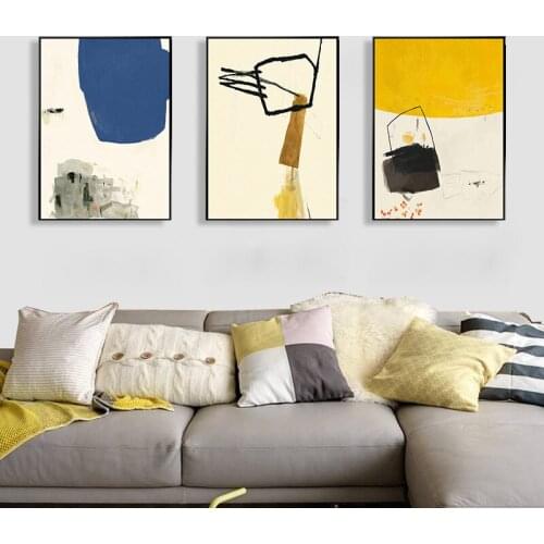 Abstract poster home decoration living room Nordic style bedroom sofa background frameless printing canvas hanging paintings