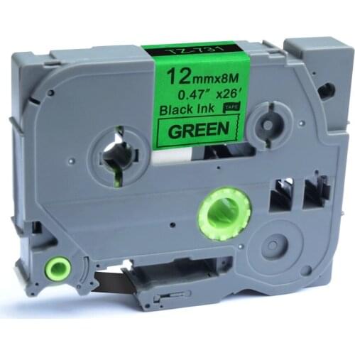 AOMYA P-Touch 6 PCS Compatible for Brother TZe-731 12mmx8m Standard Labeling Tape