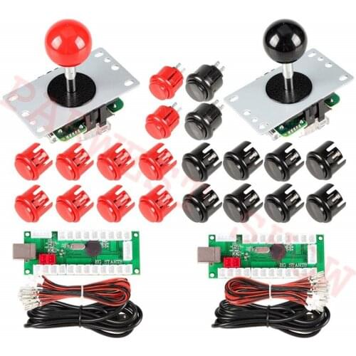 Arcade Joystick DIY Kit Set Arcade LED USB Controller to PC Sanwa Joystick + Sanwa Buttons for Game Machine Jamma Stick Parts