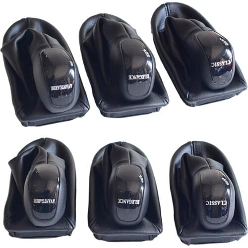 Auto Car Gear Shift Knob Lever HeadBall Shifter For Mercedes Benz W211 Leather Gaiter Boot Cover AVANTGARDE CLASSIC ELEGANCE