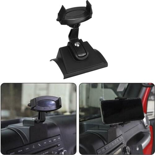 Car Dashboard Mount Cellphone Holder 360 Degree Phone Bracket for Jeep Wrangler JK JKU 2011-2017
