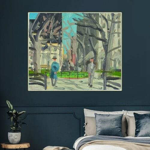 Untitled (March) by Alex Katz Canvas Oil Painting Artwork Aesthetic Decorative Picture Poster Wall Hanging Decor Home Decoration