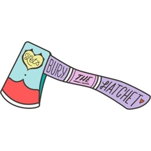 LILAC AXE Pastel Pin Halloween badge Hatchet brooch