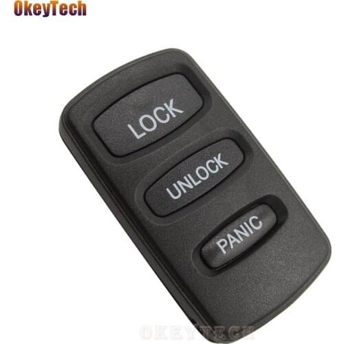 OkeyTech for Mitsubishi Key Shell 3 Button Keyless Entry Replacement Auto Cover Case Fob For Mitsubishi Diamante Montero Sport