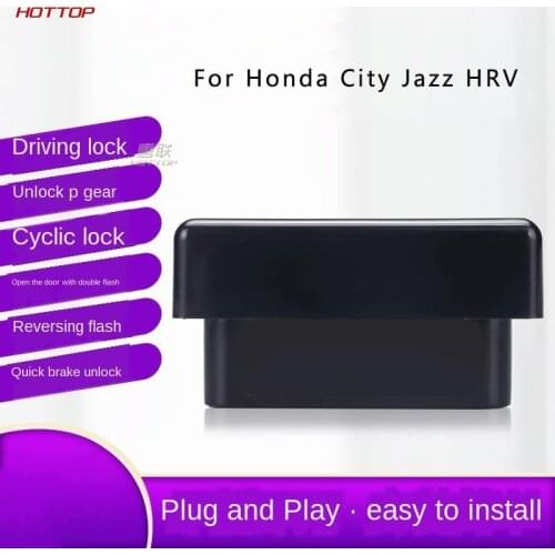 For Honda City Jazz HRV 2014-2019 OBD Auto Lock Diagnosis Double Signal Plug And Play Unit Easy Installation