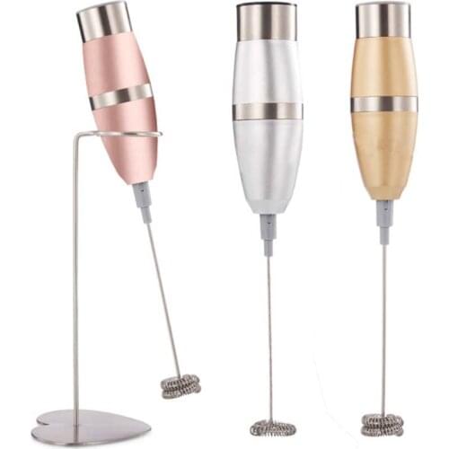 Milk Drink Coffee Whisk Mixer Electric Egg Beater Frother Foamer Mini Handle Stirrer Practical Kitchen Cooking Tool with bracket