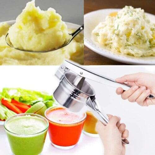 Fruits Vegetables Masher Potato Masher and Ricer Manual Juicer Squeezer Press Baby Food Supplement Machine Multifunctional Tools