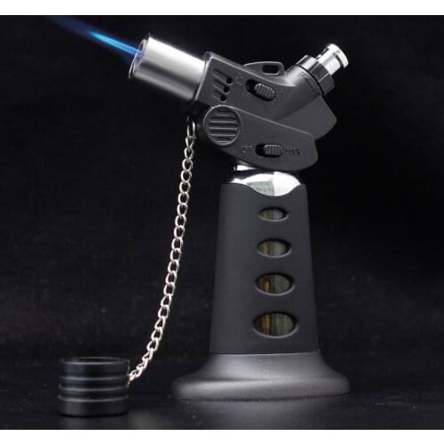 Spray Gun Windproof Visible Gas Double Fire Lighter Blue Flame Torch Butane Gas Lighter Outdoor Camping Kitchen Mens Gadgets