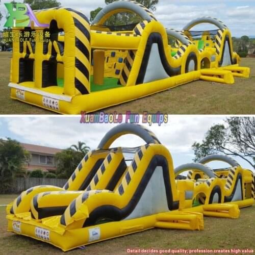 KK New Backyard Giant Inflatable Obstacle Course Equipment Portable Toy