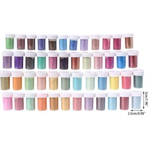 R58E 48/56 Colors Cosmetic Grade Pearlescent Natural Mica Mineral Powder Epoxy Resin Dye Pearl Pigment DIY Jewelry Crafts Making