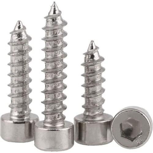 M2M2.6M3M3.5M4M5M6 8.8 Cylindrical Head Hexagon Socket Screw Cup 6-Point Self-Tapping