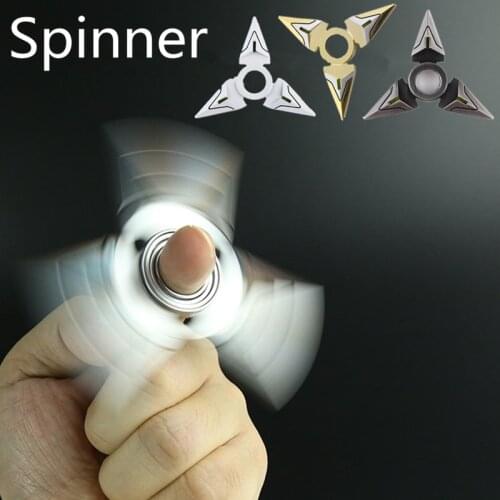 Metal Weapon Darts Fidget Spin Hand Spinner Cosplay High Speed Long Time Spiner Gift For Children Kids