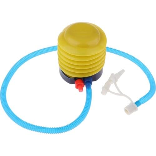 Mini Foot Air Inflator Balloon Swimming Rings Inflatable Toys Air Pump Yellow
