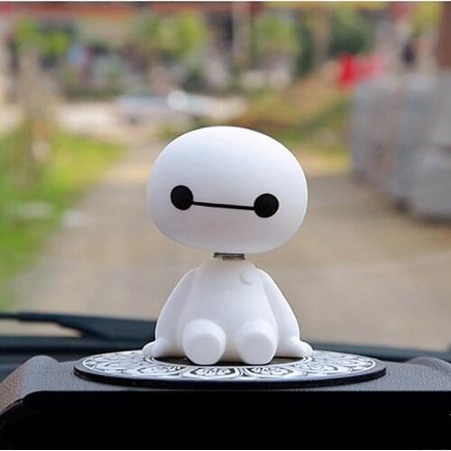 Cartoon Robot Shaking Head Big Car Ornaments Interior Accessories Hero Doll Toys Car Decoration Accessories Anime Doll Ornament
