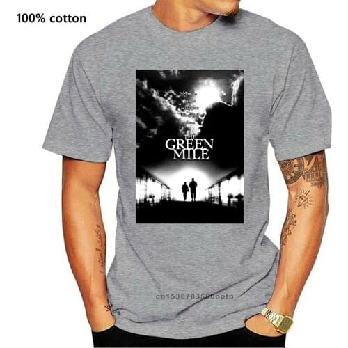 The Green Mile 1999 movie poster Tom Hanks t-shirt 100% cotton sizes S-3XL v3 Tshirt Men Black Short Sleeve Cotton Hip Hop