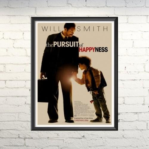 Home Decor Stickers) the pursuit of happiness retro classic movie magazine Home Furnishing kraft paper decorative wall stickers