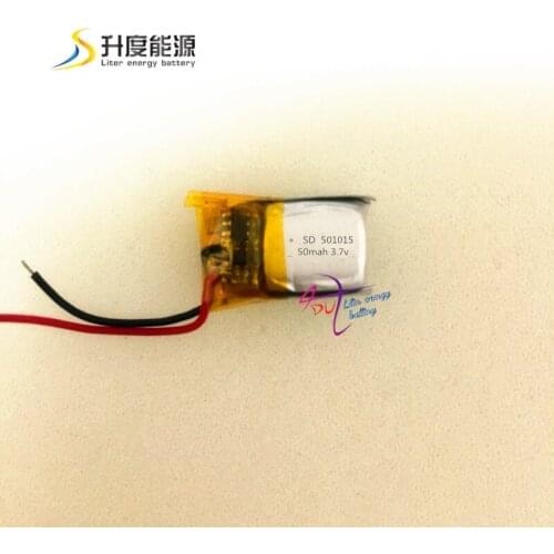 Small battery for mouse 501015 3.7v bluetooth li-polymer 60mah