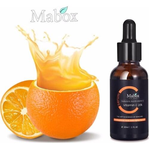Vitamin C Whitening Hyaluronic Acid Anti-Aging Serum Vitamin E Organic Treatment For Face&Eye Skin Care Essential Oil