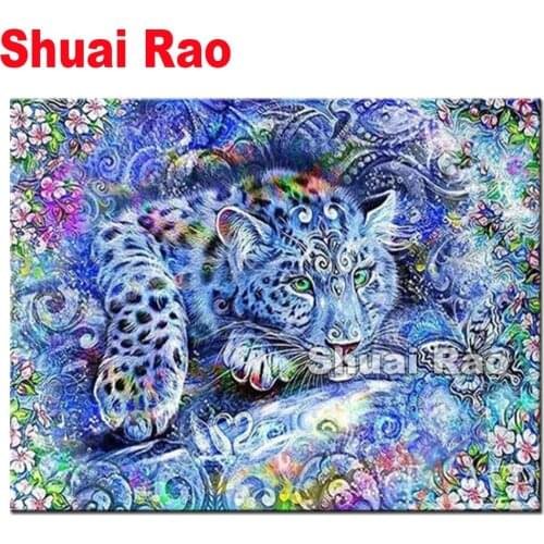 Full Square/Round Drill 5D DIY Diamond Painting Tiger Animal 3D Diamond Painting Diamond Embroidery Cross Stitch Set
