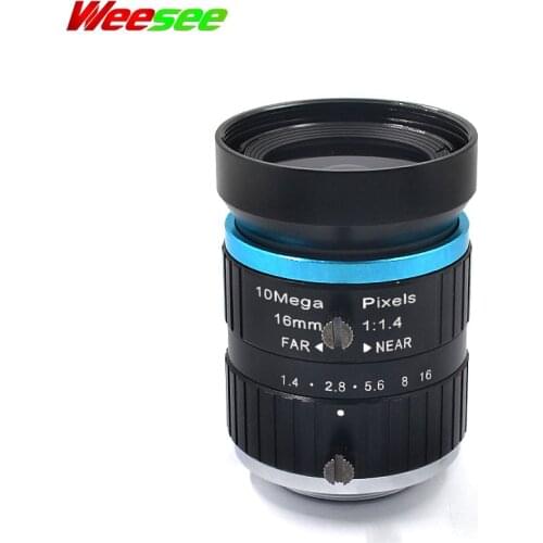 WS 16mm 10MP C mount HD 1:1.4 Industrial lens