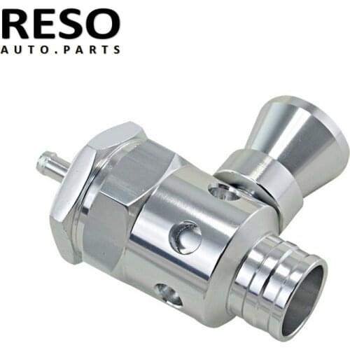 RESO - Silver Universal Car Automobile Diesel Turbo Bov Dump Blow Off Valve Whistler 25mm Adjustable