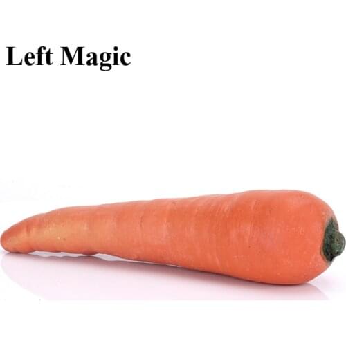 Rubber Fake Carrot From Empty Hand Imitation Vanishing / Appearing Carrot Magic Tricks Magician Stage Gimmick Illusion Comedy