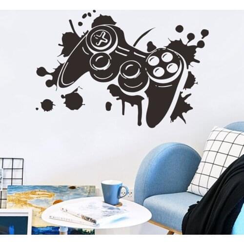 Carved Gamer Vinyl Wall Sticker Game Room For Kids Room Decoration Wall Murals Boys Bedroom Decor Gaming Poster Wallpaper