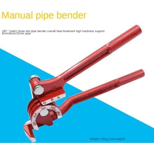 Manual Pipe Bender Three-Slot Pipe Bender Air Conditioning Copper Tube Aluminum Tube Manual Pipe Bender Can Bend 6mm8mm10mm Copp