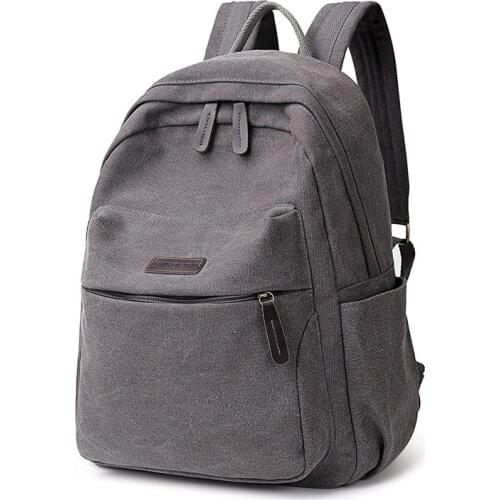 New Vintage Canvas Backpack Ladies Women Washed Outdoor Girls Book Bags Students Teenagers Simple Schoolbag